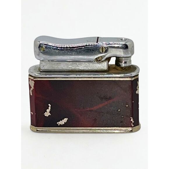 Colibri Monopol Lighter British Patent Chrome Art Deco Pocket Lighter Vintage - Picture 3 of 8